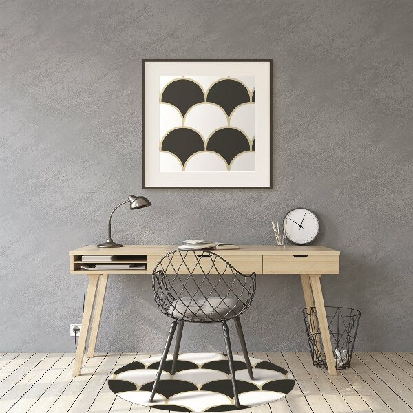 Desk chair mat Fish scales