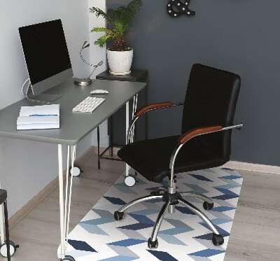 Office chair mat herringbone