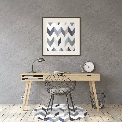 Office chair mat herringbone