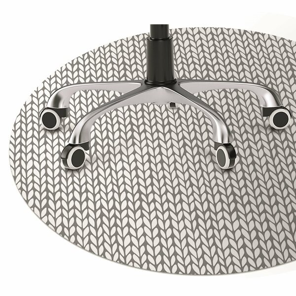 Office chair floor protector Herringbone pattern