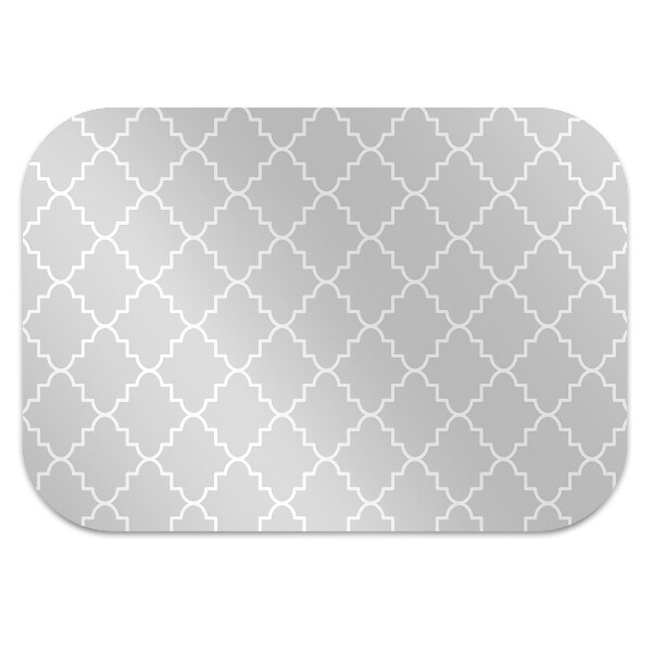 Office chair mat Moroccan pattern