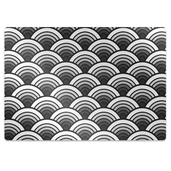 Office chair mat Scallop ombre