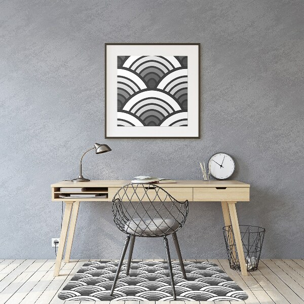 Office chair mat Scallop ombre