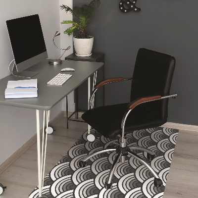 Office chair mat Scallop ombre