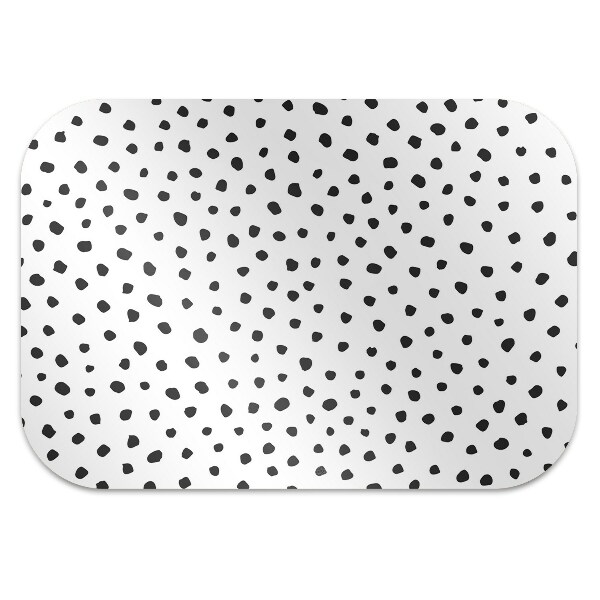 Desk chair mat small dots