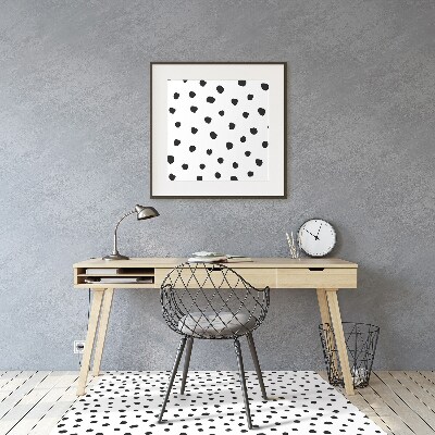 Desk chair mat small dots