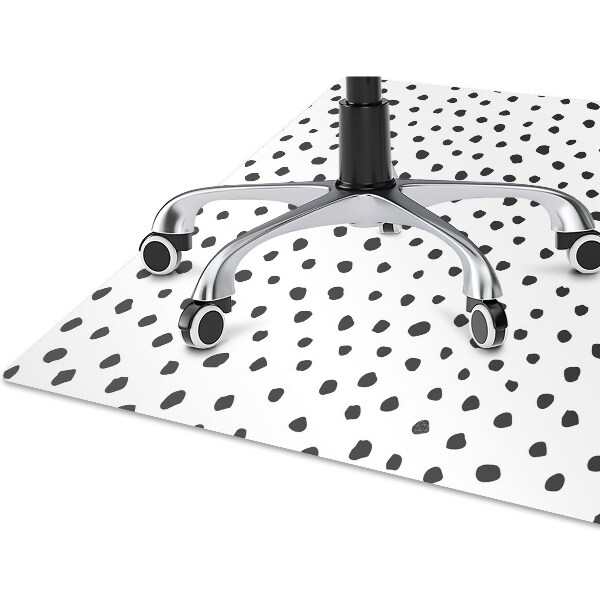 Desk chair mat small dots
