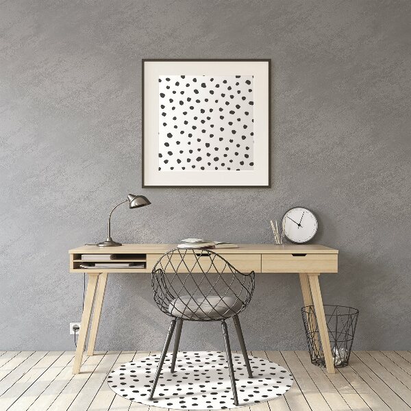 Desk chair mat small dots