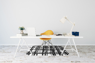 Computer chair mat Plaid pattern