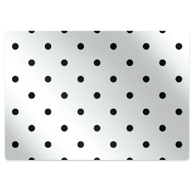 Desk chair mat Black dots