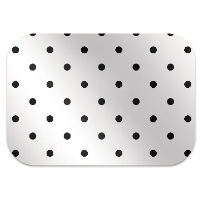 Desk chair mat Black dots