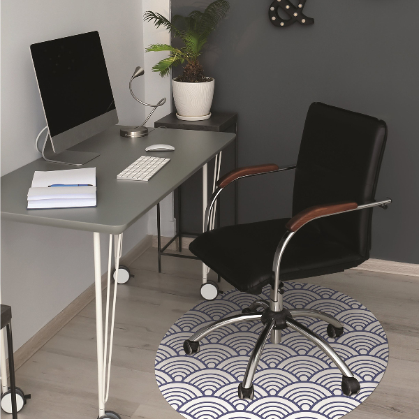 Desk chair mat Scallop