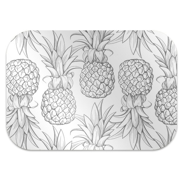 Office chair floor protector Pattern in pineapples