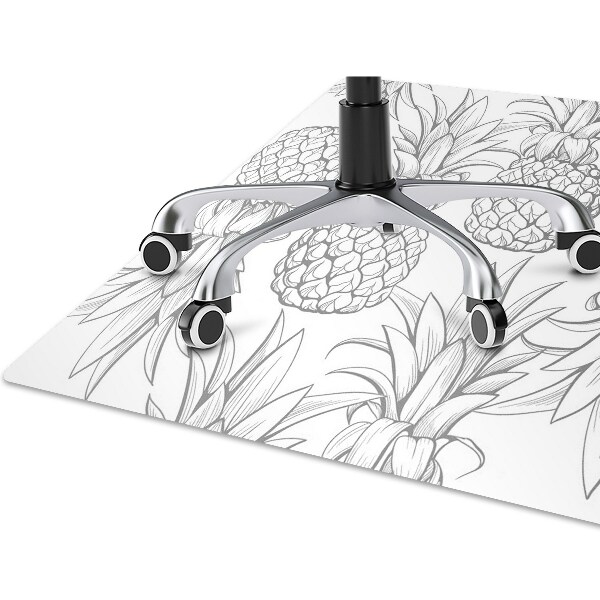Office chair floor protector Pattern in pineapples