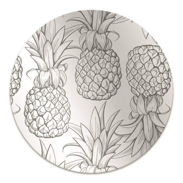 Office chair floor protector Pattern in pineapples