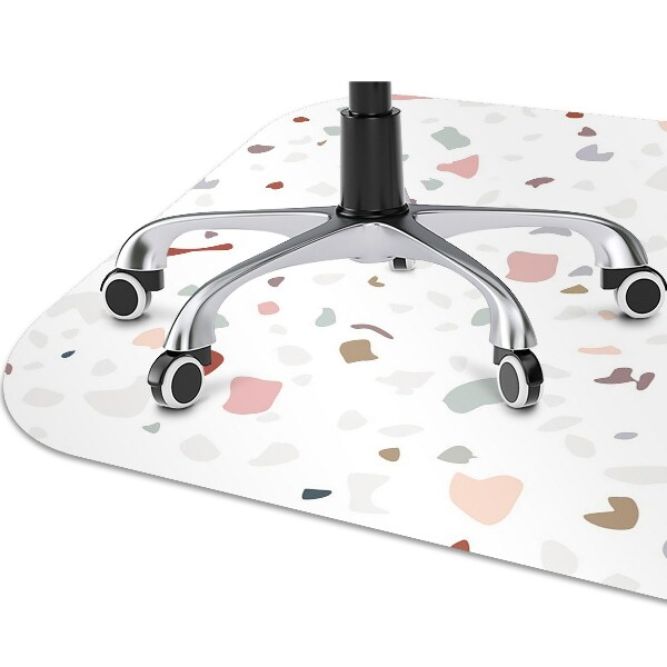 Office chair mat colored spots