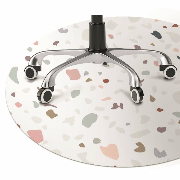 Office chair mat colored spots