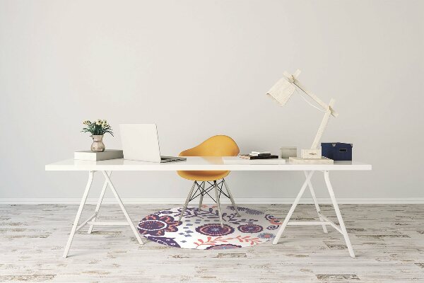 Chair mat abstract flowers