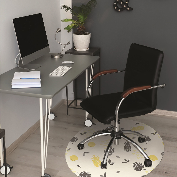 Office chair mat pineapples