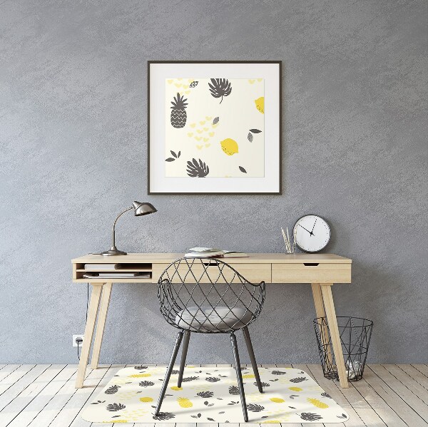 Office chair mat pineapples