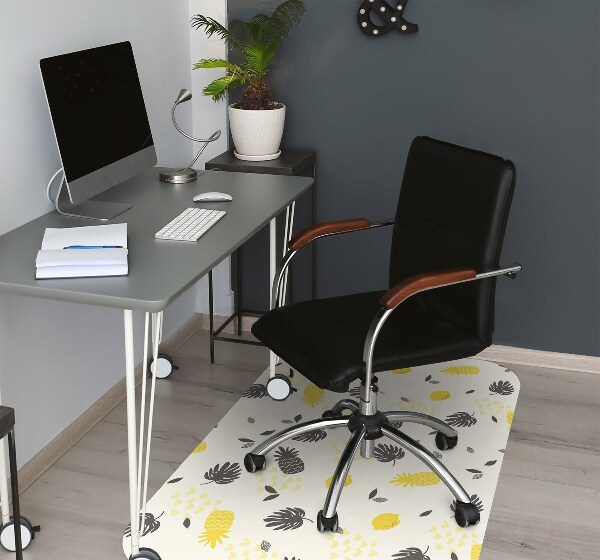 Office chair mat pineapples