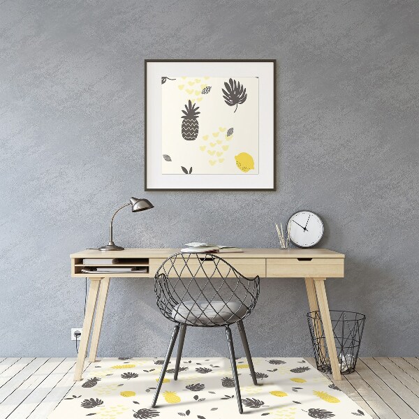 Office chair mat pineapples