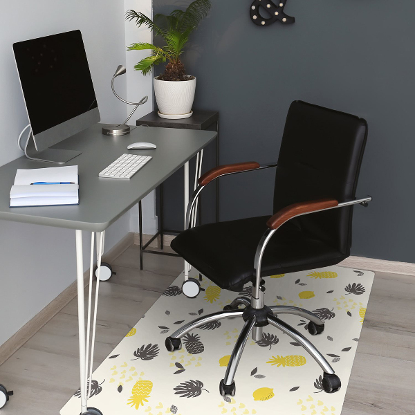 Office chair mat pineapples