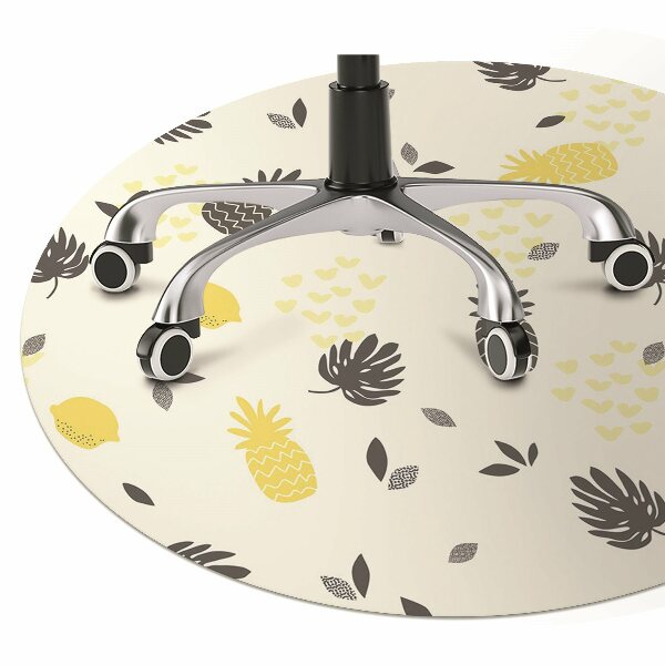 Office chair mat pineapples