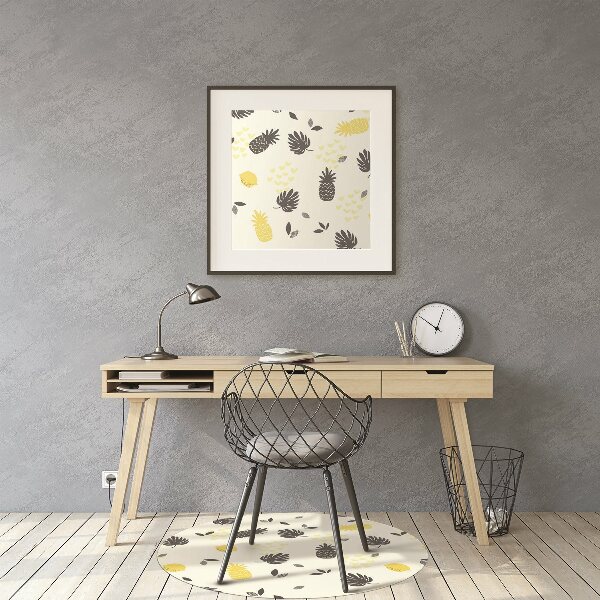 Office chair mat pineapples
