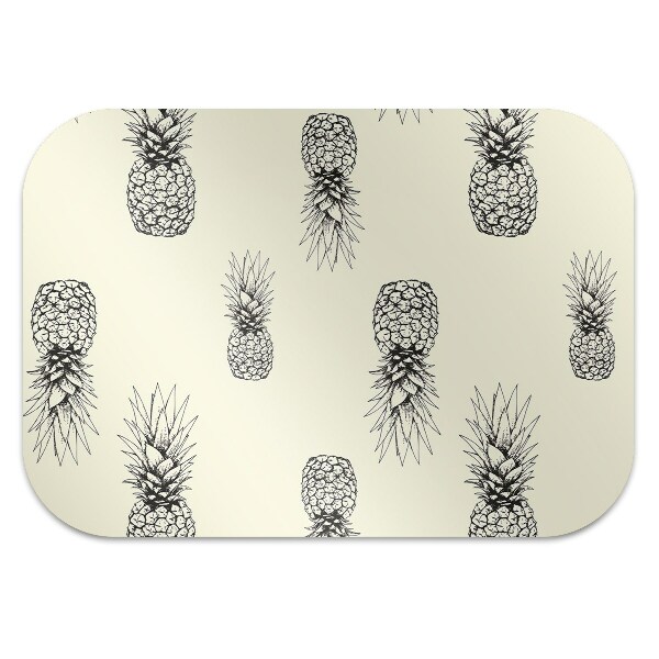 Computer chair mat pineapple pattern