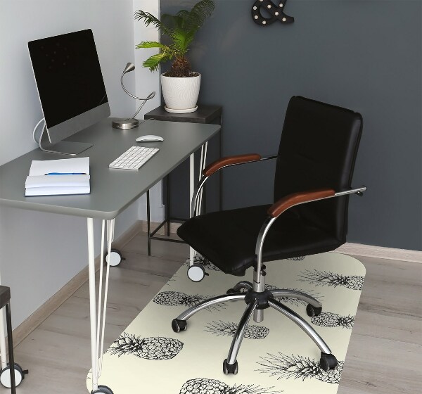 Computer chair mat pineapple pattern