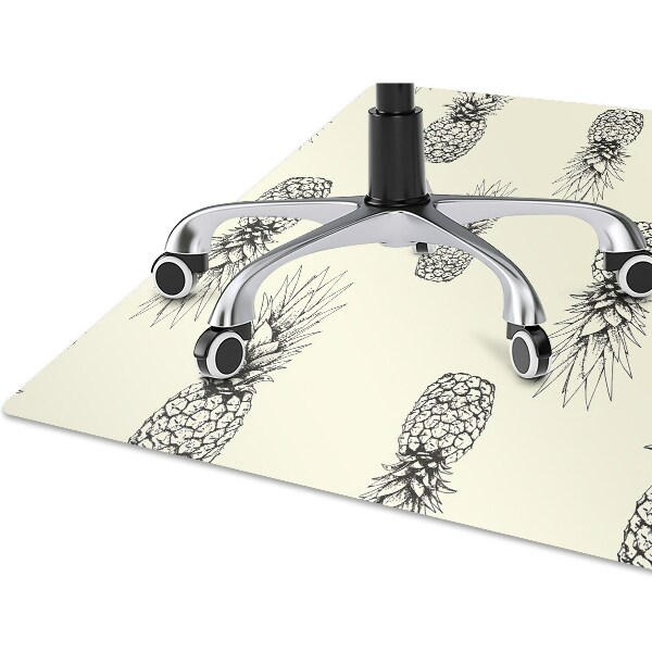 Computer chair mat pineapple pattern