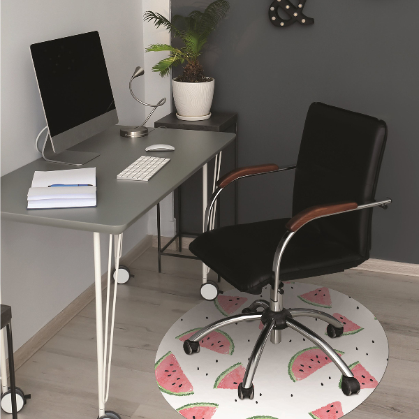 Office chair mat Watermelon rain