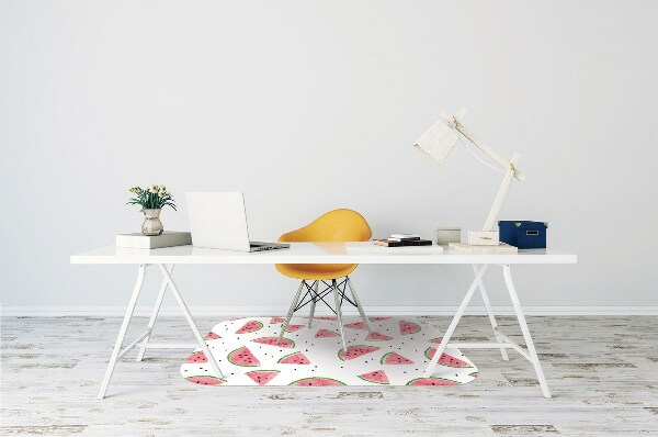Office chair mat Watermelon rain