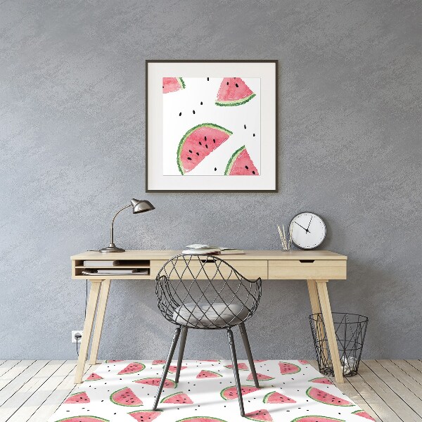 Office chair mat Watermelon rain