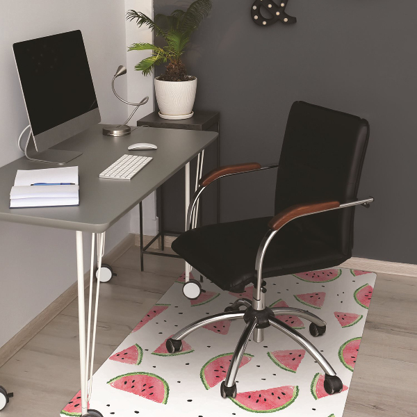 Office chair mat Watermelon rain