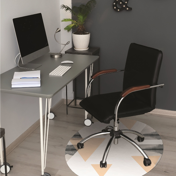 Office chair mat lake landscape
