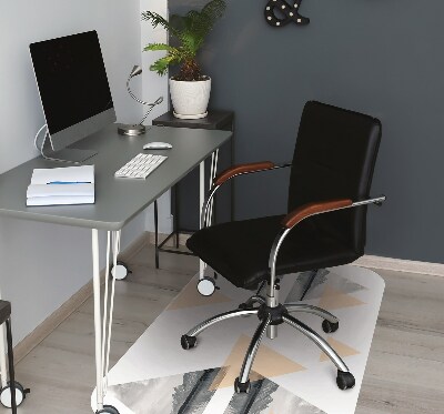 Office chair mat lake landscape