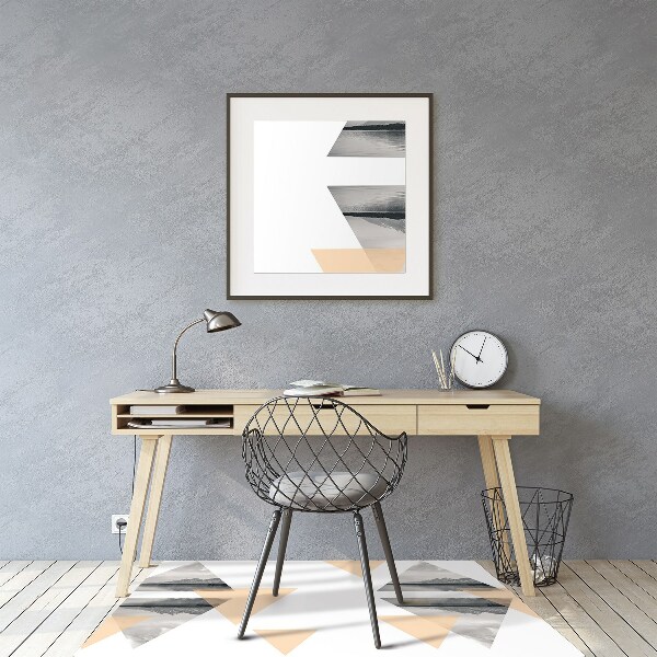 Office chair mat lake landscape
