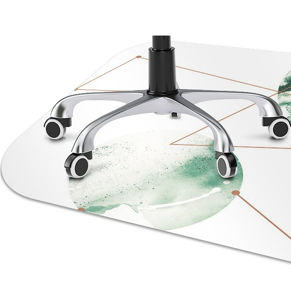 Office chair floor protector marble moons
