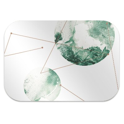 Office chair floor protector marble moons