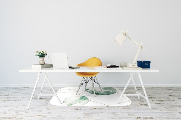 Office chair floor protector marble moons