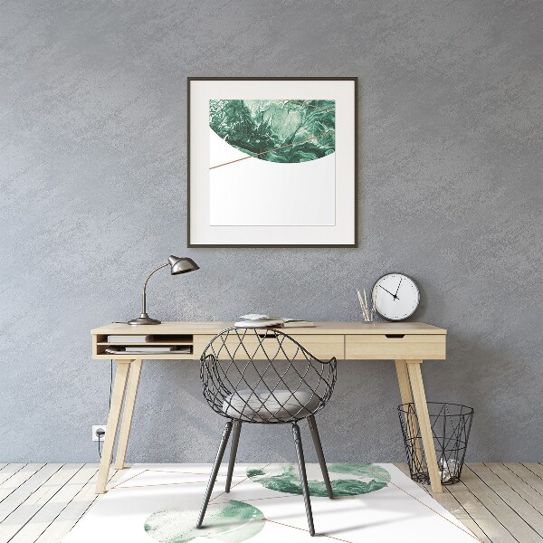 Office chair floor protector marble moons