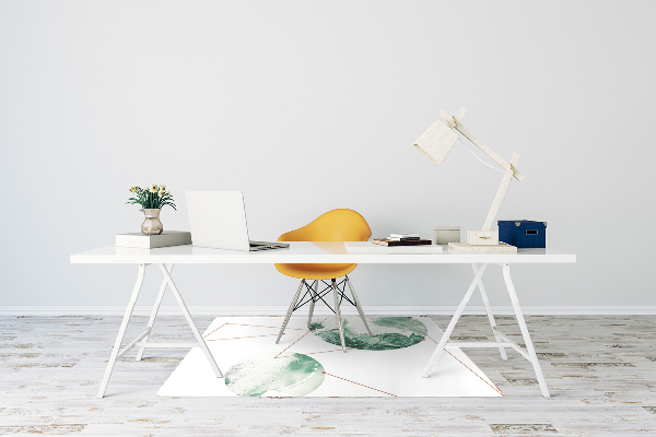 Office chair floor protector marble moons