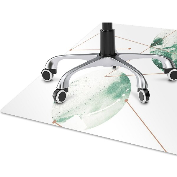 Office chair floor protector marble moons