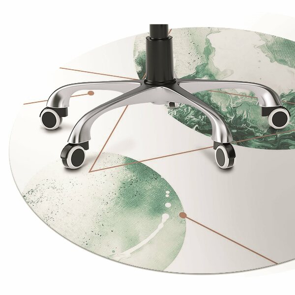 Office chair floor protector marble moons