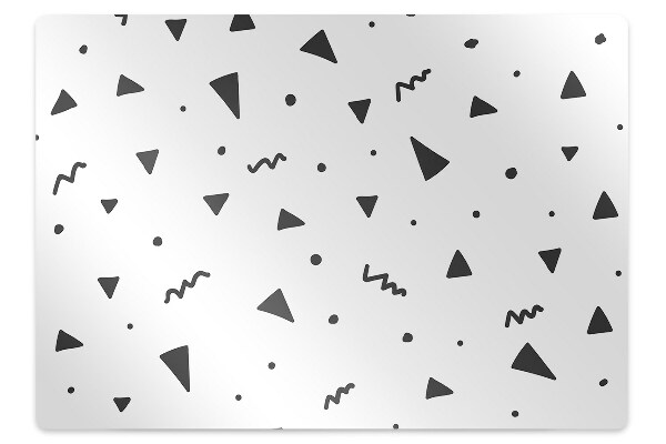 Office chair mat geometric shapes