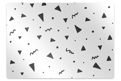 Office chair mat geometric shapes