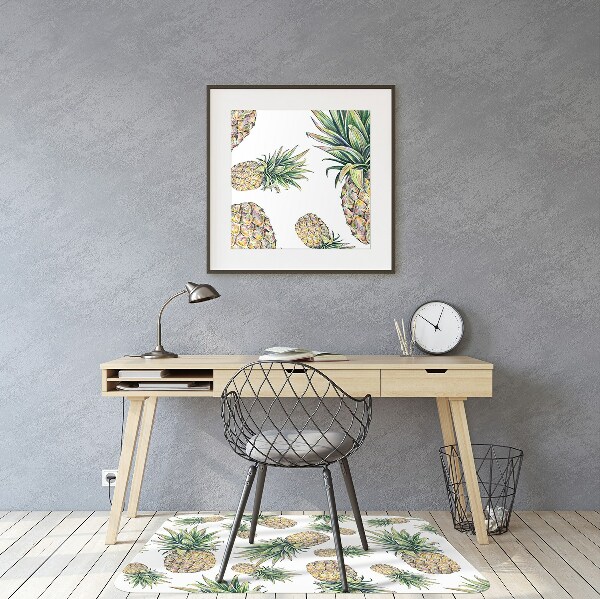 Office chair mat pineapples