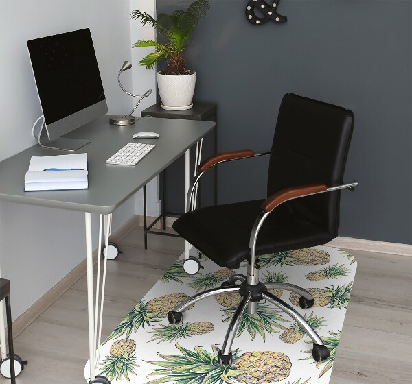 Office chair mat pineapples